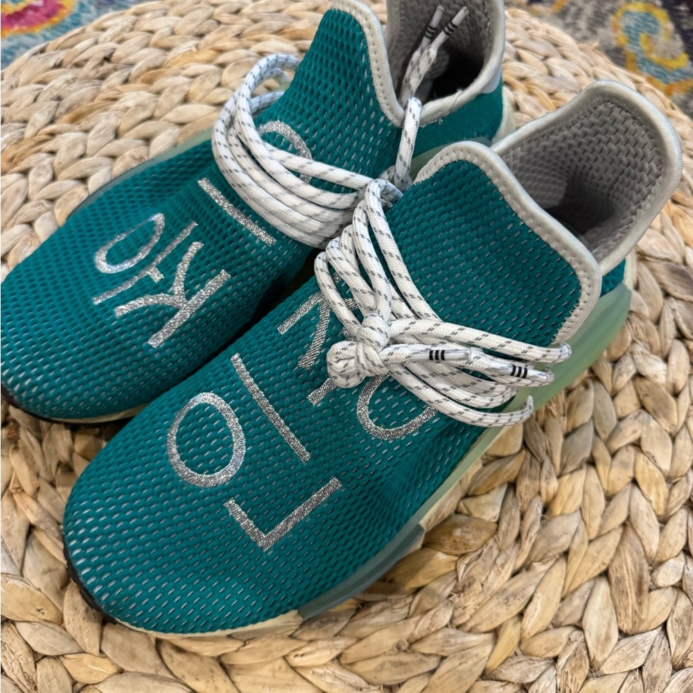 Adidas Pharrell x NMD Human Race - dash green (teal) - size 9